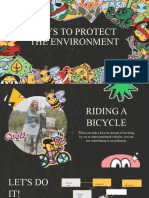 Ways To Protect The Environment Science Educational Presentation in Red Yellow Green Retro Style