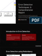 Error Detection Techniques: A Comprehensive: by Shubham Patil