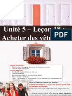 Lecon 18 - Unité 5