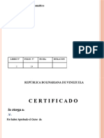 Certificado en Blanco