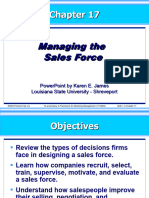 Kotler17exs-Managing The Sales Force