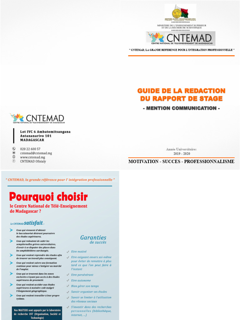 Guide de rédaction du rapport de stage | PDF | Art | Ordinateurs