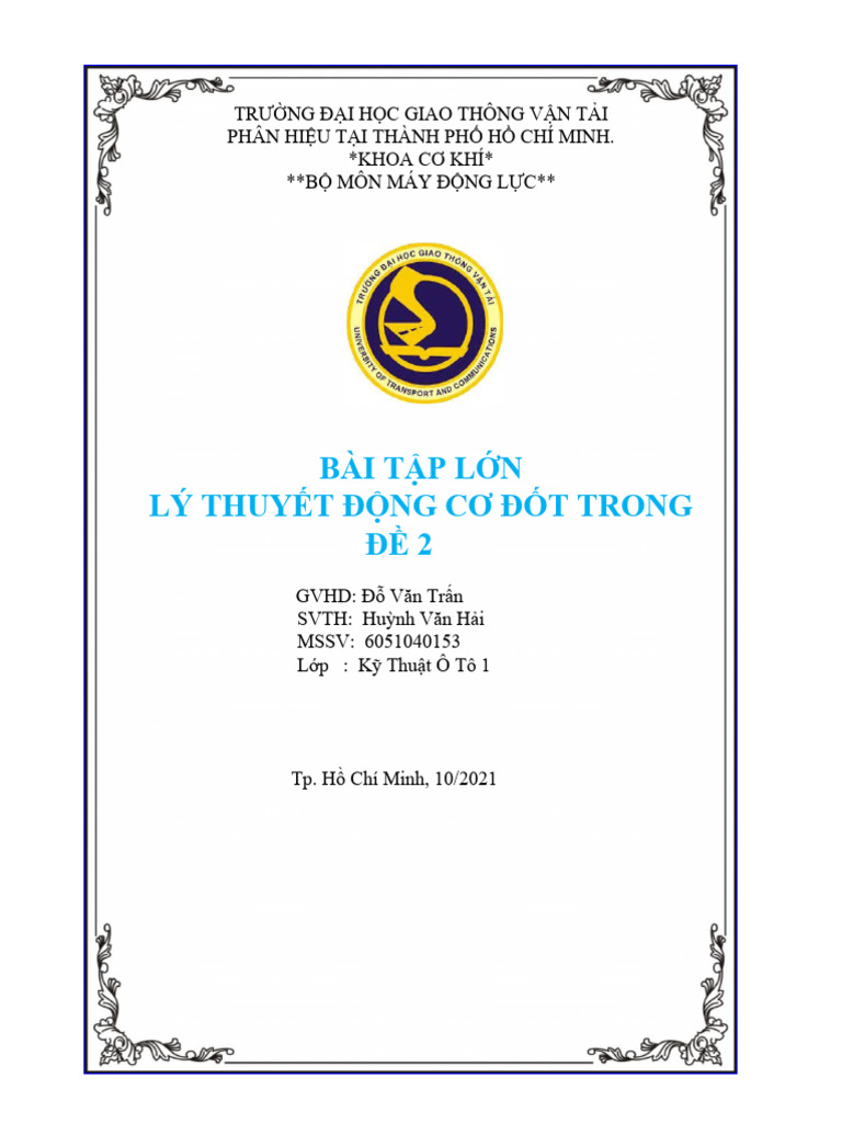 Huynh Van Hai. S6S7. BTL ĐCĐT | PDF