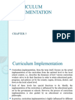 Chapter 5 Curriculum Implementation 1