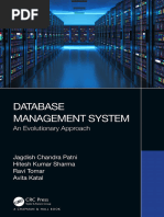 Jagdish Chandra Patni, Hitesh Kumar Sharma, Ravi Tomar, Avita Katal - Database Management System-Chapman and Hall - CRC (2022)