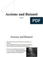 Unit IV - Acetone and Butanol