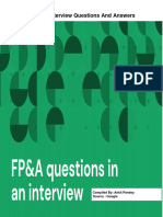 FP&A Interview Questions and Answers