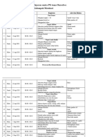 Jadwal Sentra Ourselves PG