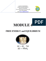 Module 4 - Free Energy and Equilibrium
