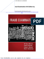 Test Bank For Fraud Examination 5th Edition by Albrecht Download