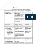 Reflective Practice Template - Word