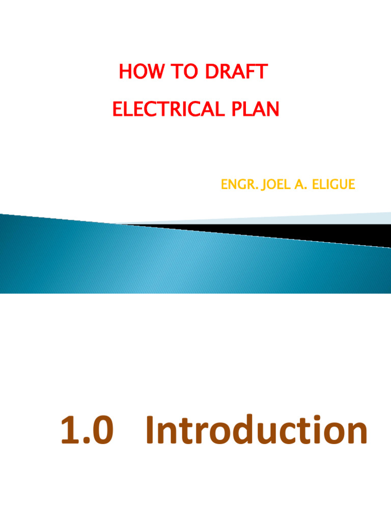 How To Draft Electrical Plans | PDF | Transformer | Fuse (Electrical)