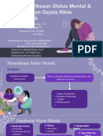 Pemeriksaan Status Mental - Tanda Dan Gejala Klinis Psikiatrik