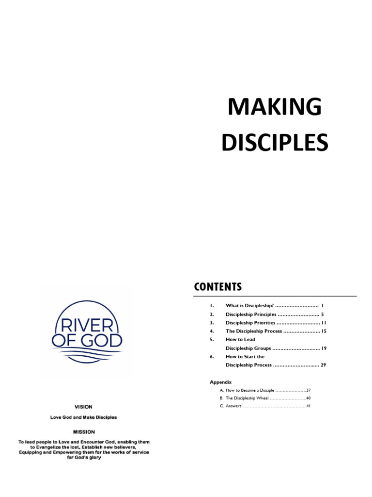 Making Disciples | PDF | Disciple (Christianity) | Jesus