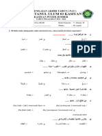 Soal B. ARAB 5 PAT SEMESTER 2023 New