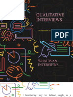 Qualitative Interviews