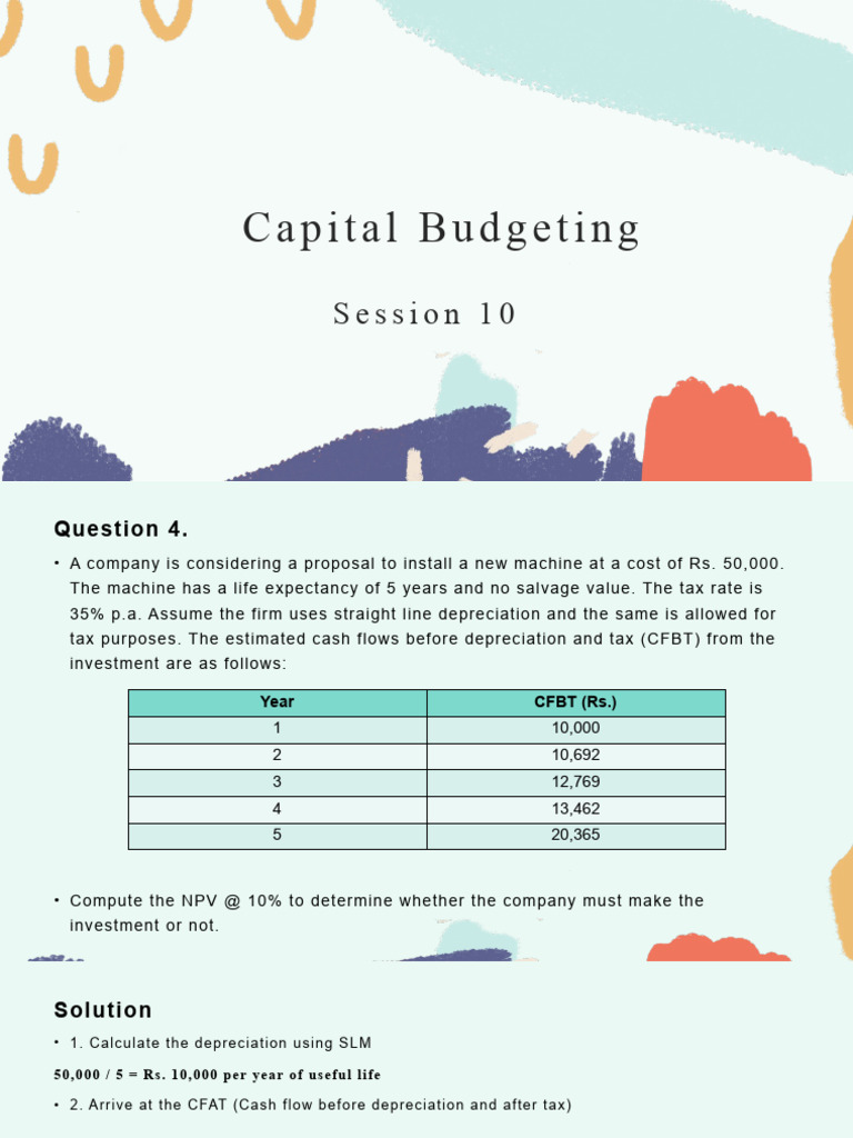 NPV and Profitability Analysis in Capital Budgeting | PDF | Net Present ...