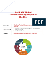 S - 04-08 Conference Meeting Preparation - CHECKLIST