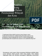 Penerapan Analisis Daya Dukung Linkungan Dalam Perencanaan Wilayah