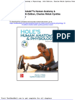 Test Bank For Holes Human Anatomy Physiology 16th Edition Charles Welsh Cynthia Prentice Craver Download