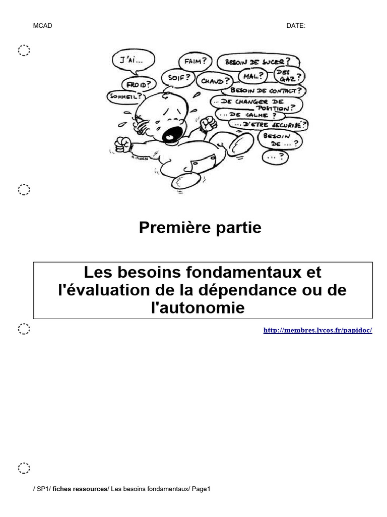 Evaluer Les Besoins Fondamentaux | PDF