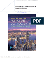 Test Bank For Horngrens Cost Accounting A Managerial Emphasis 16th Edition Download