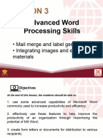 LESSON 3 - Advanced - Word - Processing - Skills