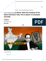 One Country, Many Names - What The Architects of Our Nation Said About India, That Is, Bharat' in Constituent Assembly