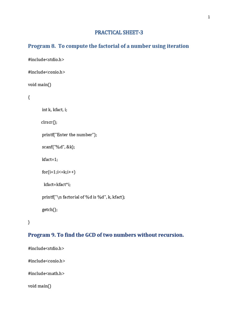 Practical Sheet 3 | PDF