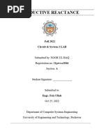 INDUCTIVE REACTANCE CS Lab