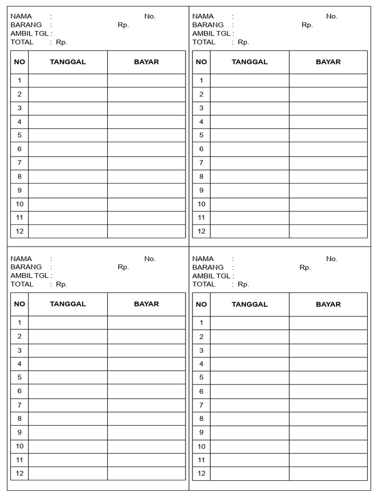 Kartu Stock | PDF