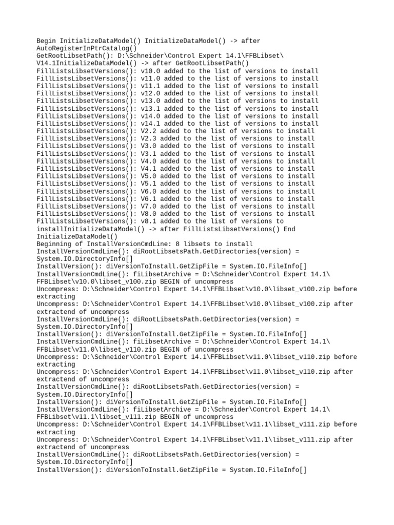 Install Process for FFBLibset Versions | PDF | Computers