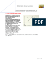 COURS de MATHEMATIQUES en LGNE - TC-Maths-13 Nbres Complexes Et Géométrie Du Plan D200424