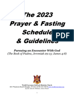 2023 Prayer and Fasting Guide and Schedule