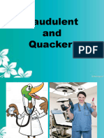 Fraudulent and Quackery