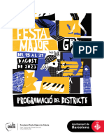 Festa Major de Gracia 2023 Programacio Del Districte