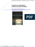 Test Bank for Introduction to Paralegalism Perspectives Problems and Skills 8th Edition Download