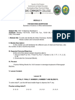 Module 5: Machine Shorthand