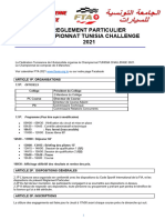 Reglement Particulier Tunisia Challenge 2021 V0