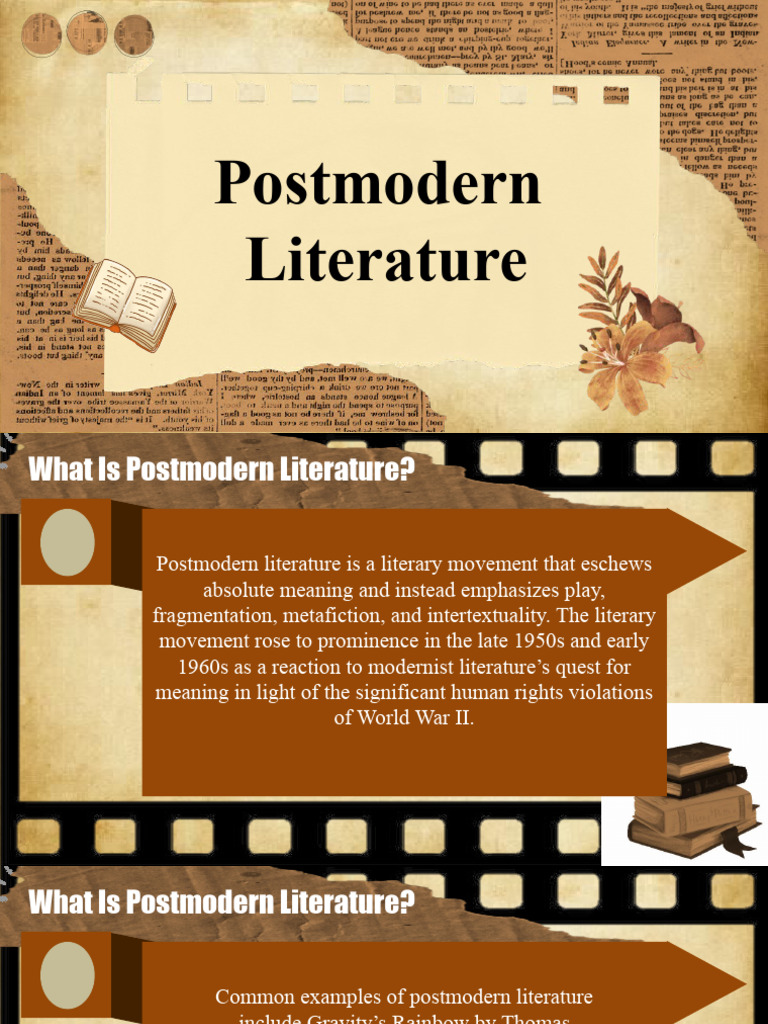 Postmodern Literature Examples Post Modern Literature | PDF