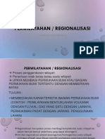 Perwilayahan / Regionalisasi: Nugroho Hari Purnomo