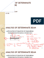 Analysis of Determinate Structures