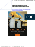 Test Bank For Leadership Research Findings Practice and Skills 8th Edition Andrew J Dubrin Download