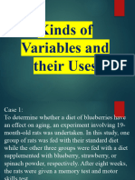 Kinds of Variables and Their Uses