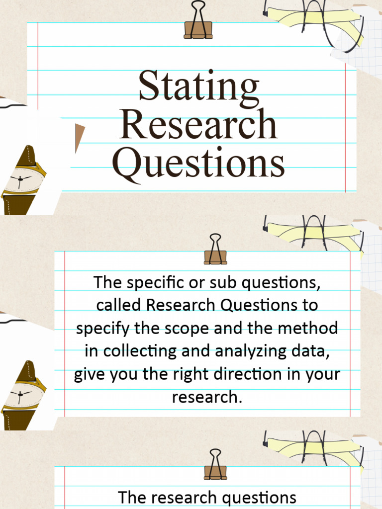 Crafting Effective Research Questions | PDF | Epistemology Of Science ...