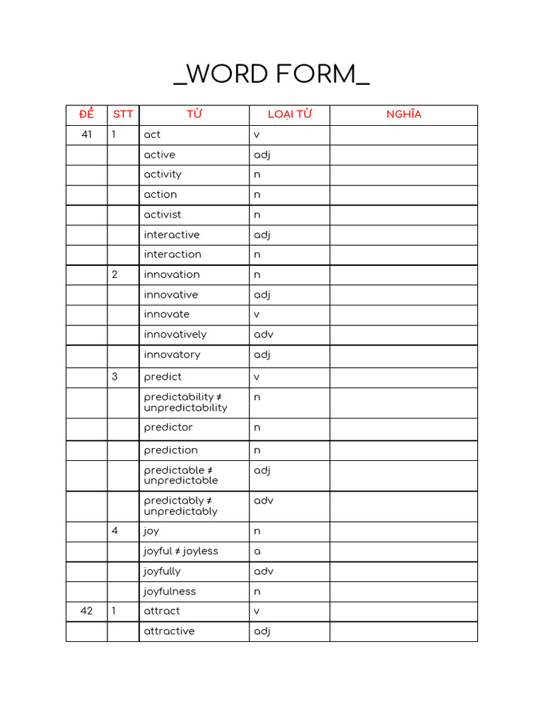 Word Form PDF