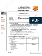 Syllabus in Linear Algebra