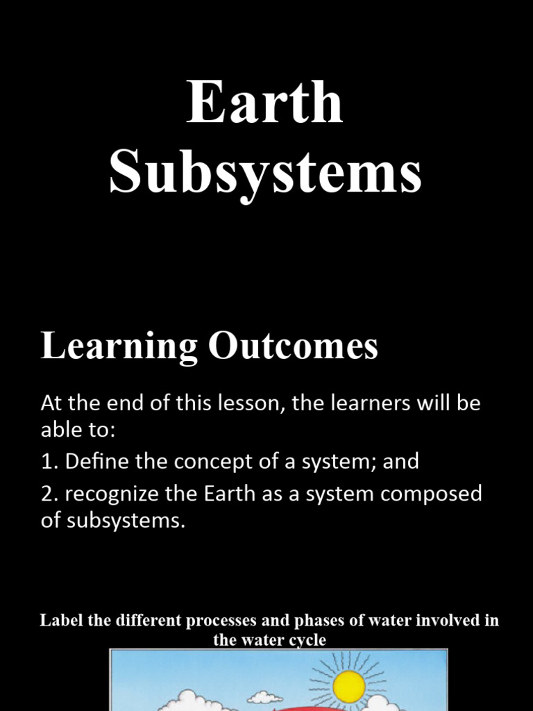 Earth S Subsystems Pdf Earth Atmosphere