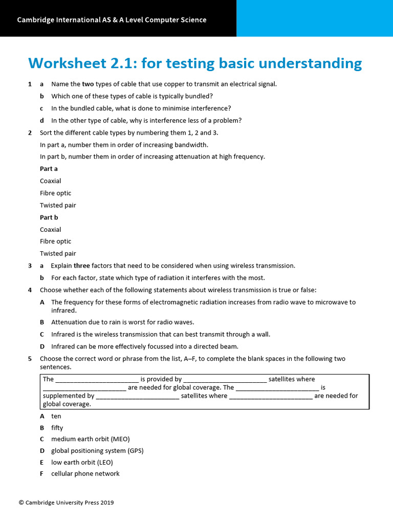 Understanding Cable and Wireless Transmission | PDF | Radio | Wireless
