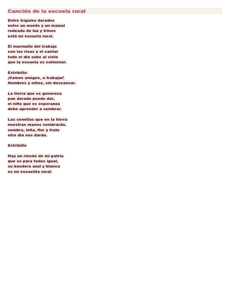 Escuelita Rural | PDF